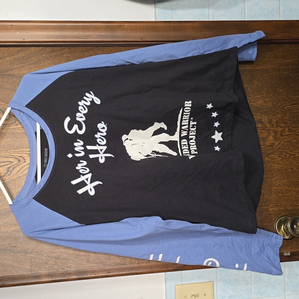 Women's long sleeve Harley-Davidson top 1W. Blue/Black